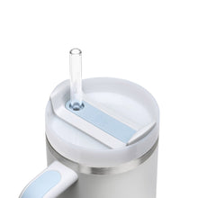 Load image into Gallery viewer, Reusable Glass Straws 11 inch with plastic free brush - Set of 6