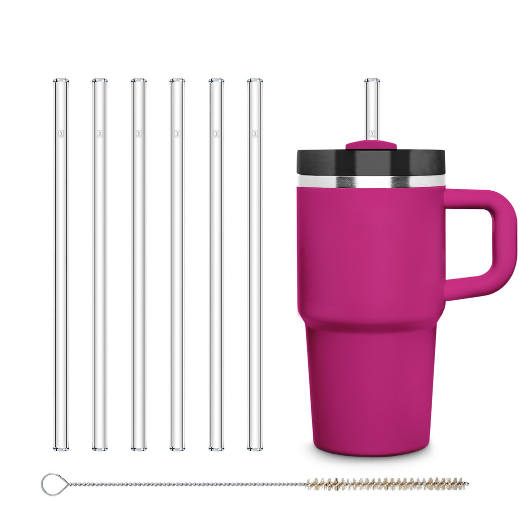 6x Stanley Glass Straws 8,5 inch 20oz & 14oz Replacement Straws