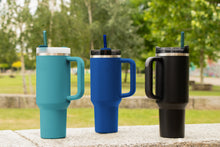 Load image into Gallery viewer, HALM Stanley Cup Blue replacement Glass Straws 12 inch for 40 oz Quencher