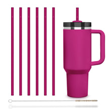 Load image into Gallery viewer, HALM Stanley Cup Pink replacement Glass Straws 12 inch for 40 oz Quencher