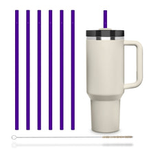 Load image into Gallery viewer, HALM Stanley Cup Purple replacement Glass Straws 12 inch for 40 oz Quencher