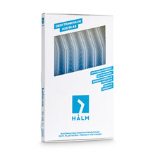 Load image into Gallery viewer, Reusable Glass Straws 8 inch bent with plastic free brush - Set of 6