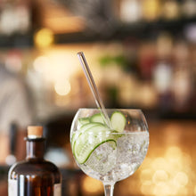 Load image into Gallery viewer, Gin Glass Straws 8 inch Engraved with Funny Gin Cocktail Quotes - Set of 6