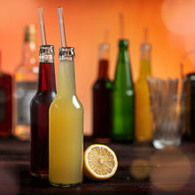 Load image into Gallery viewer, Reusable Glass Straws 11 inch with plastic free brush - Set of 6