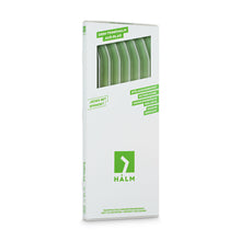 Load image into Gallery viewer, Reusable Glass Straws 12 inch bent with plastic free brush - Set of 6