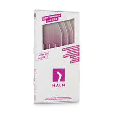 Load image into Gallery viewer, Reusable Glass Straws 9 inch bent + 6 inch straight mixed set with plastic free brush - Combo 6 pack